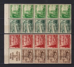 GERMANY REICH 1937. NAVY SHIPS BOATS H-Blat. Mi.# 109B/110B MINT NEVER HINGED