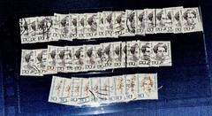 GERMANY FAMOUS WOMEN 31 USED 1489 170pf; 10 USED 1483 80pf CATVAL $30 +1363