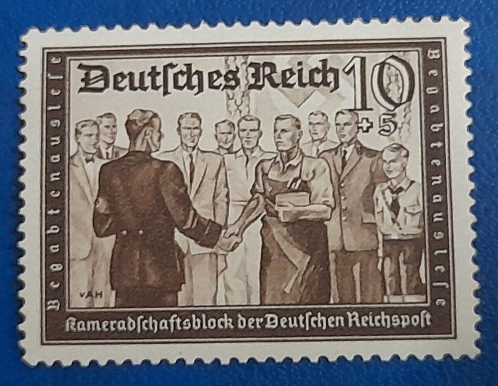 Stamp Germany Reich 10 Pfennig 1939 Camaraderie Block Mi. Nr. 707 (29668)