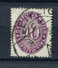 German Reich : Michel # D 121 – Scott # O 78 from 1927 – used