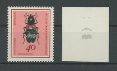 GERMANY GDR DDR PH INSECTS 1968 PHASENDRUCK BEETLE PROOF IMPERF RARE!! /m1851