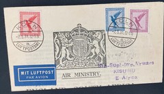 1931 Koln Germany Air Ministry Letter Sheet Airmail Cover To Kisumu Kenya