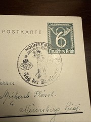 WW2 WWII German Portrait Third Reich Stamped post card Nuremberg 1940