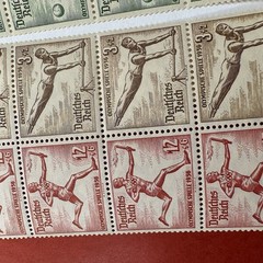 1936 Deutsches Reich Berlin Olympics Stamp Booklet Sheet MNH German