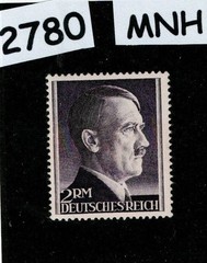 MNH stamp Sc 525 Adolf Hitler Third Reich 2RM / Perf 14 / WWII Germany #2780