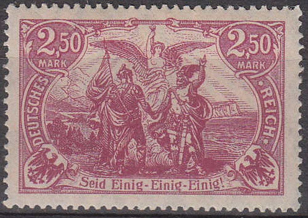 Stamp Germany Reich Mi 115 Sc 114 1920 Empire North South Guardian Angel MNH