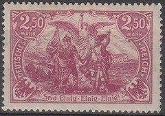 Stamp Germany Reich Mi 115 Sc 114 1920 Empire North South Guardian Angel MNH