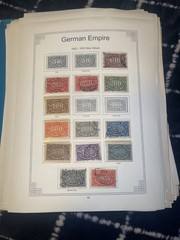 Vintage Germany Stamp Collection German Empire Bavaria Saar Wurttemberg Hamburg