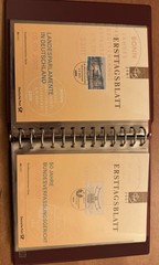 GERMANY FDS ETB 2001/24- 2001/49 27 FIRST DAY SHEETs W/ Binder Rare Set