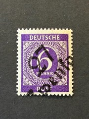 Germany 1948 Post WWII LOCAL overprint (ZITTAU) 6 Pf. MNH #526