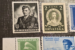 WW2 WWII CROATIA CROATIAN THIRD REICH STAMP LOT Nazi German NSDAP