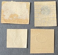 GERMANY EARLY POSTAGE TAXE TASSE-ENVELOPES / POSTCARD CUT CORNERS-MINT-USED (4)