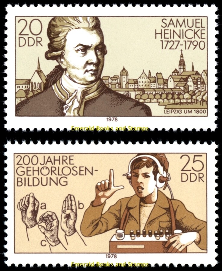 EBS East Germany DDR 1978 – Education for the Deaf – Michel 2314-2315 – MNH**