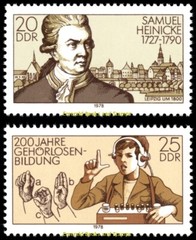 EBS East Germany DDR 1978 – Education for the Deaf – Michel 2314-2315 – MNH**