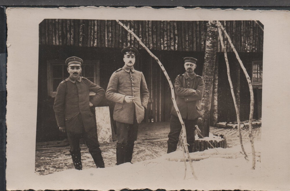 ✔️ GERMANY REICH WWI SOLDIERS EXCELLENT RARE AGED MILITARY PHOTO POSTCARD