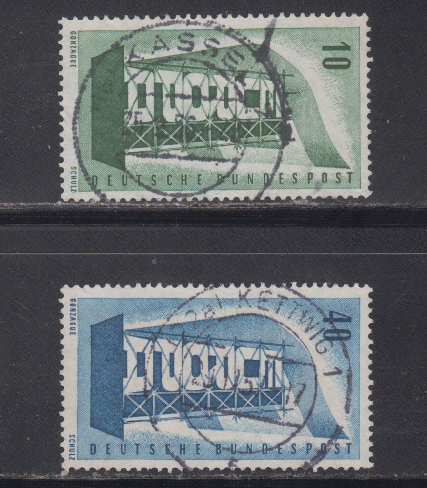 GERMANY 1956 USED SET SCOTT 748-749