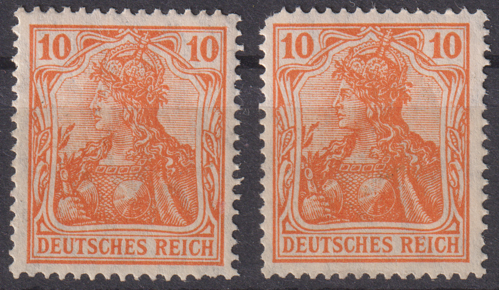 2 Deutsches Reich 1905 German Empire Stamps New MLH /*