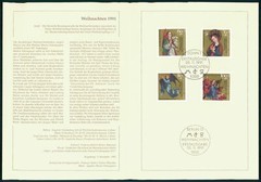GERMANY FOLDER 1991/48 WEIHNACHTEN CHRISTMAS NOEL NAVIDAD