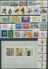 Germany 1984 year set complete 34 stamps + 1 s/s MNH **