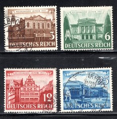 Germany Stamp Scott #498-501, Leipzig Fair, Set of 4, Used SCV$4.00