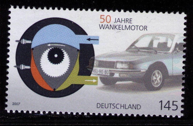 2007 Germany 50 Years Wankel Car Engine MNH