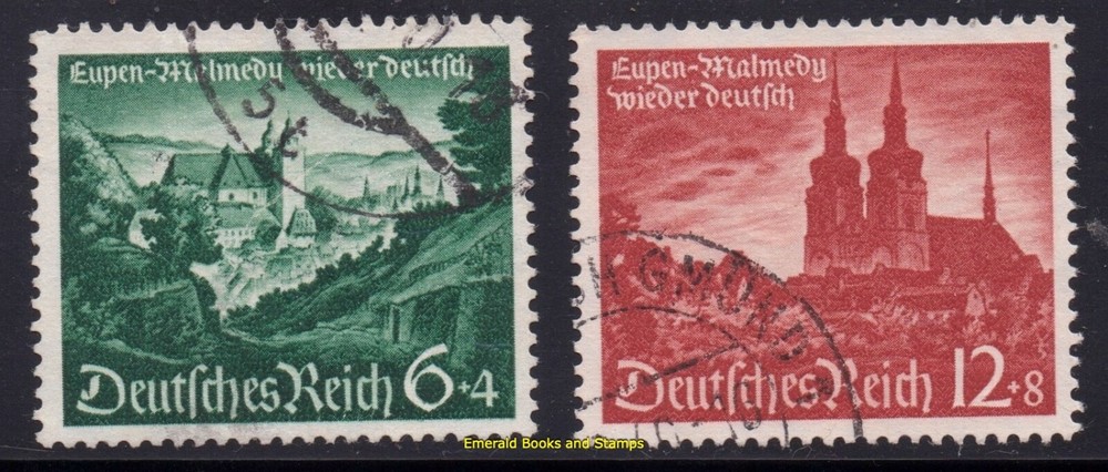 EBS Germany 1940 – Eupen & Malmedy German Again – Michel 748-749 – Used – (u6