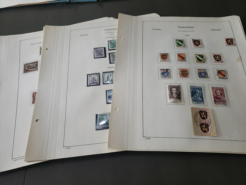 Germany Collection French Zone With Saar Used Mh Mnh