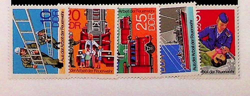 GERMANY – DDR Sc 1864-8 NH ISSUE OF 1977 – SAFETY SERVICES – (DLM34)
