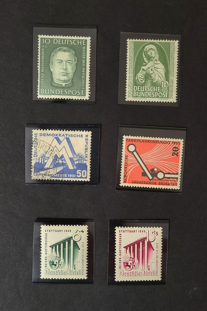 Germany B339 MNH, B324 MH, 734 MNH, 79 used, B138-39 MNH