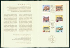 GERMANY FOLDER 1991/40 WOHLFAHRT POSTAMT BONN