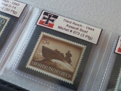 Nazi History Album *with COA* – Kriegsmarine Stamps of WW2 Third Reich, Germany