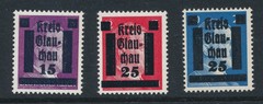 Stamp Germany 1945 WW2 3rd Reich Hitler Kreis Local OP Glauchau Selection MNH