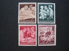 THIRD REICH 1944 mint MNH Mother & Child stamp set!