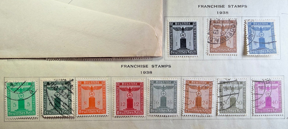 Germany 1938 Scott Catalog S1-S11 Complete Set „Official“ Mix CXL MH
