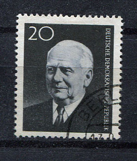 Germany – DDR : Wilhelm Pieck stamp from 1960 – used