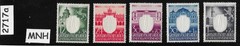 MNH stamp set NB28-NB32 Embossed Swastika Germany 1943 Occupied Poland #2717a
