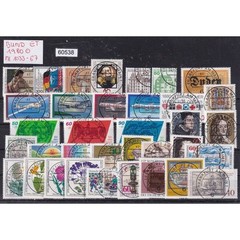 Federal Republic of Germany 1980, Mich.-Nr.: 1033-1067 Postmarked Frankfurt…