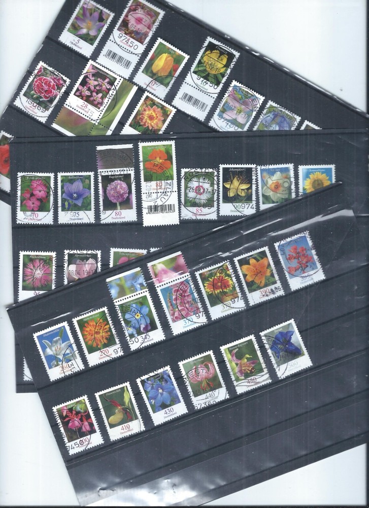 Germany stamps. 2005 – 2019 Flowers used lot CV £300+ Several CTO. (AR510)
