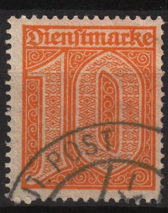 GERMANY REICH SERVICE STAMP DIENSTMARKEN Mi.# 65 VERY FINE USED