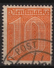 GERMANY REICH SERVICE STAMP DIENSTMARKEN Mi.# 65 VERY FINE USED