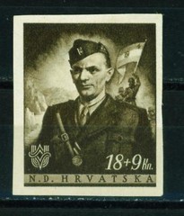 Croatia-Germany Axis WW2 Army Soldier 1941 MNH