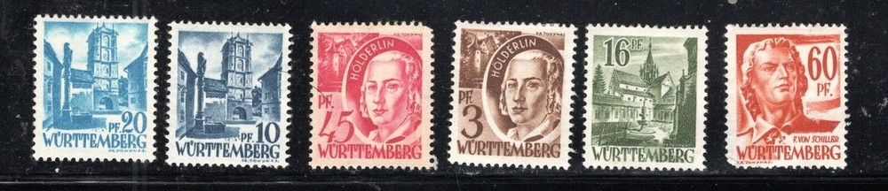 GERMANY FRENCH ZONE STAMP USED LOT 585BF
