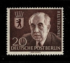 Germany Berlin Postage Stamps – 1954 – 9N104 – MNH – Ernst Reuter