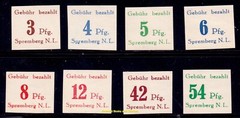 EBS Germany 1946 Locals – Spremberg – Michel 7B-14B – MH*