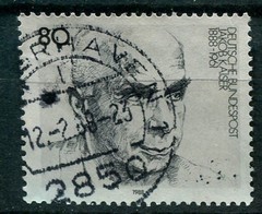 Germany – BRD : Jakob Kaiser birthday stamp from 1988 – used