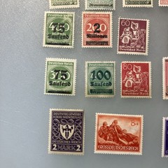 15 (MNH/few MLH) Vintage Deutsches Reich/Germany Stamps; 1933- 1945; $1 Ships.