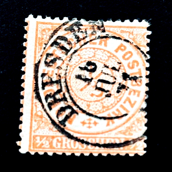 GERMANY Stamp – 1869 North German Confederation Groschen Issue SOTN Dresden r27