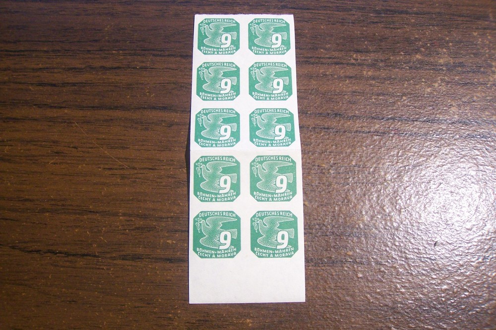 Bohemia & Moravia 1943 Newspaper Stamps Strip of 10 MNH