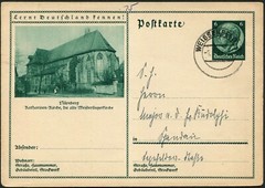 Germany Weißenfels to Switzerland Stationery Postal Card 1933 Birthday Greetings
