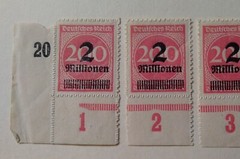 (Unissued) Weimar German Republic Stamp, 1923 C Issue, MLH, OG Serrate Roulette 